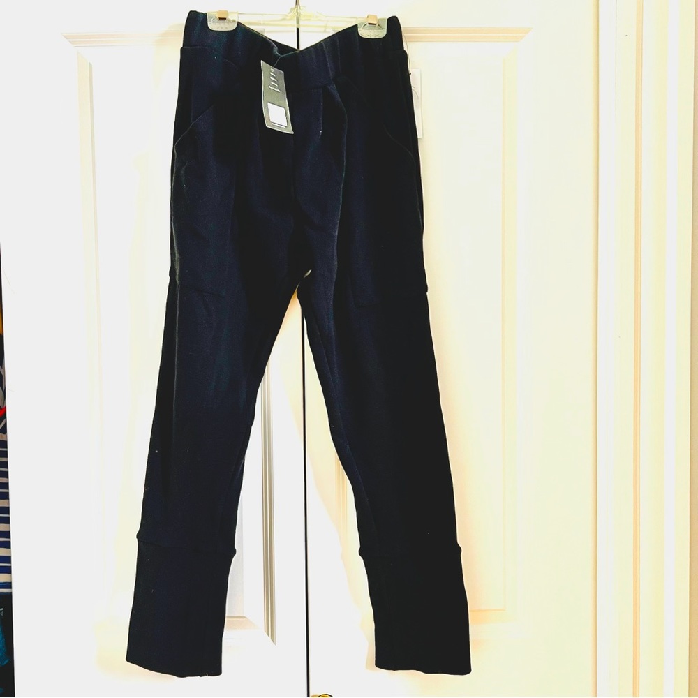 Natalie Busby Pants NWT Sz M Harem Pants Black Knit